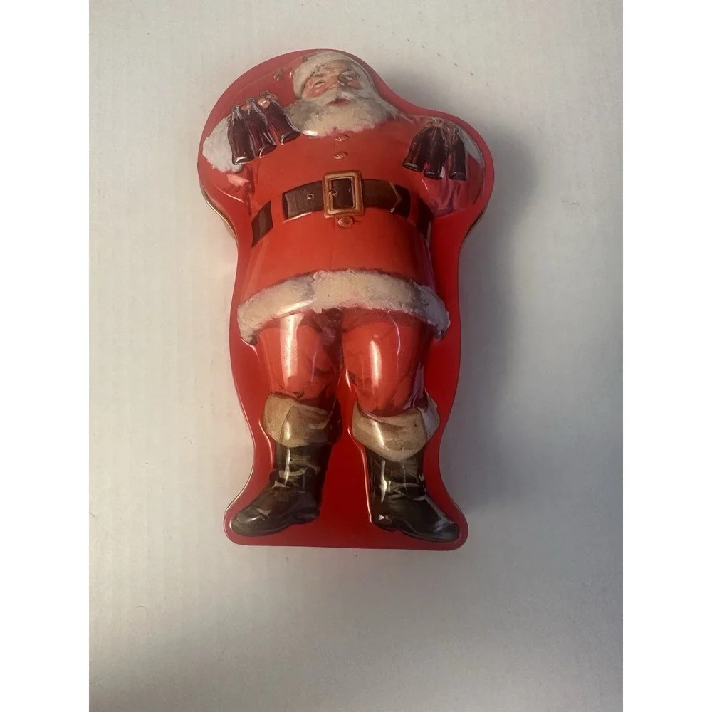 Coca Cola Collector Santa Tin Haddon Sundblom Santa Design From 1944